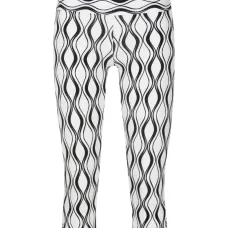 Graphic-print cropped leggings