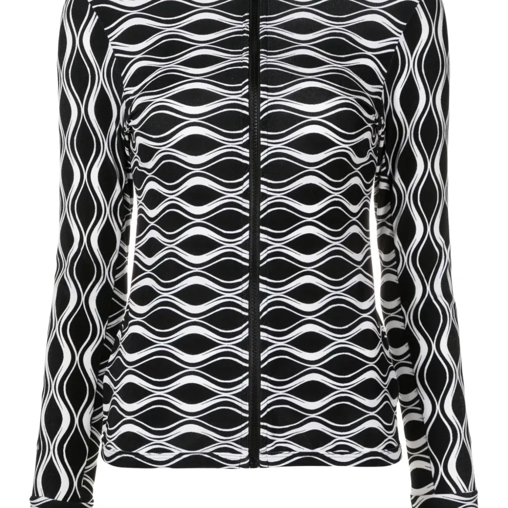 Куртка с абстрактным принтом