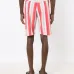Полосатые шорты-бермуды средней посадки