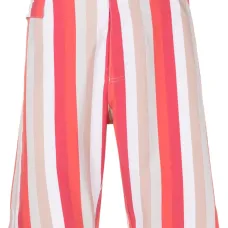 Полосатые шорты-бермуды средней посадки