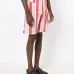 Полосатые шорты-бермуды средней посадки