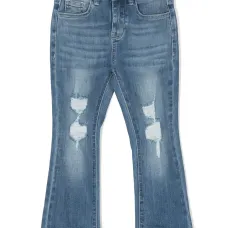 Расклешенные джинсы с прорезями Расклешенные джинсы с прорезями