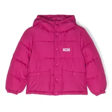 Пуховик с капюшоном и логотипом Пуховик с капюшоном и логотипом