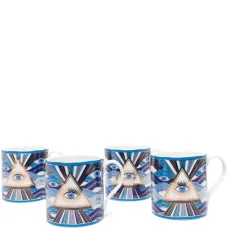 Набор из четырех фарфоровых кружек Druggist Набор из четырех фарфоровых кружек Druggist