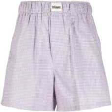 Шорты в клетку гингем