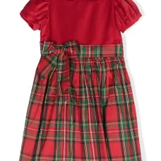 Платье Aline в клетку тартан