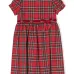 Платье в клетку тартан со складками