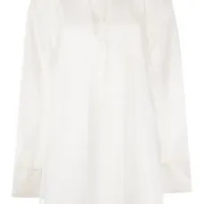 Button-up band-collar blouse Button-up band-collar blouse