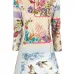 Graphic-print flared minidress Graphic-print flared minidress