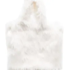 Faux-fur shoulder bag