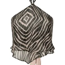 Топ с зебровым принтом из коллаборации с Cesca Civita