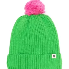 Двухцветная шапка бини в рубчик Двухцветная шапка бини в рубчик