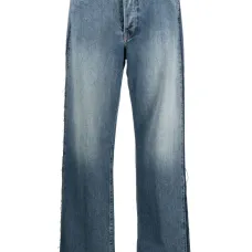 Широкие джинсы средней посадки