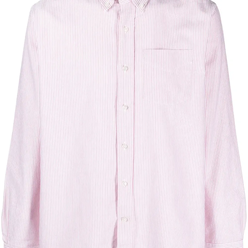 Рубашка в тонкую полоску