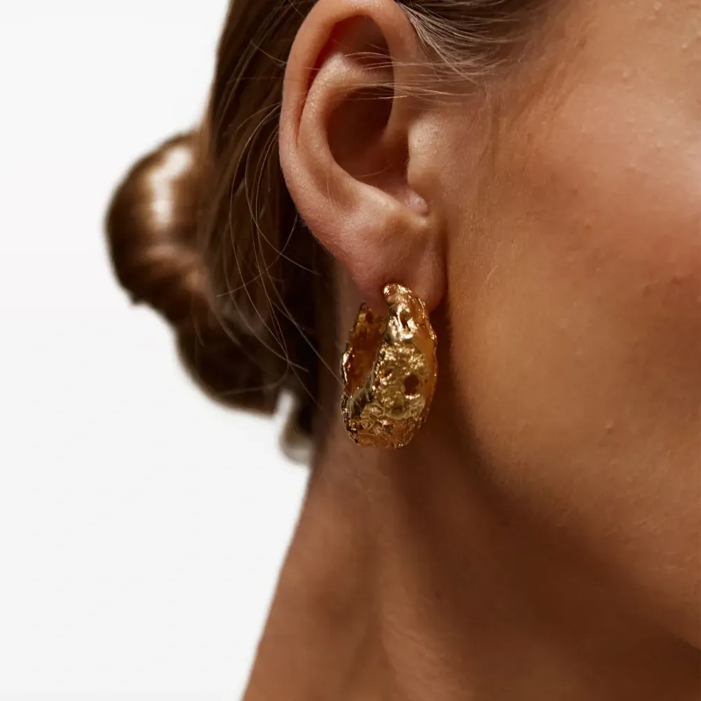 Серьги-кольца Galia с вырезами