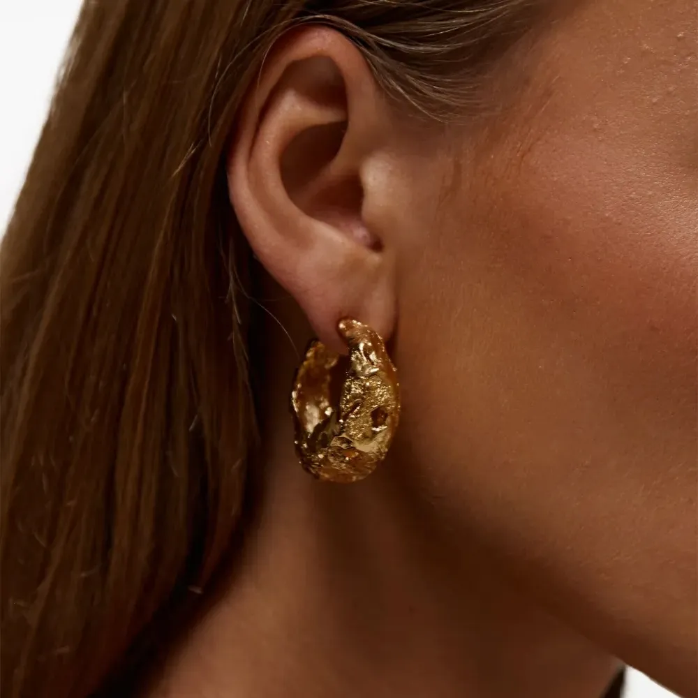 Серьги-кольца Galia с вырезами