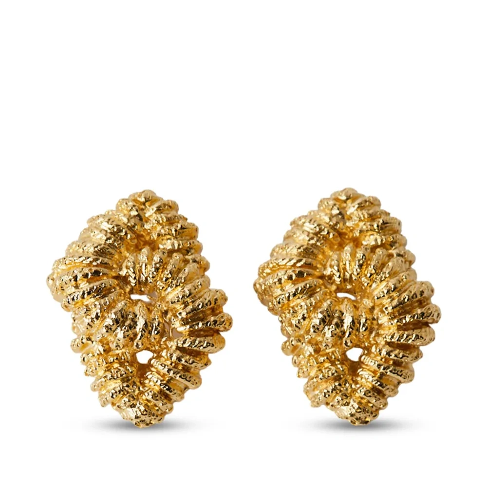 Фактурные серьги Loto