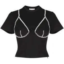 Футболка с кристаллами