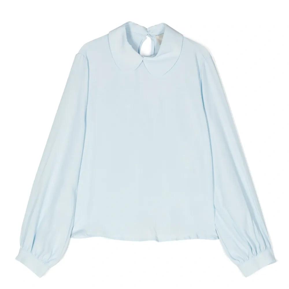 Топ с длинными рукавами и воротником Питер Пэн