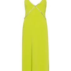 Платье миди со стразами