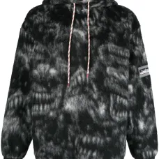 Худи с кулиской и нашивкой-логотипом