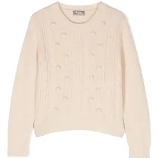 Шерстяной джемпер крупной вязки