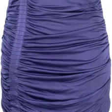 Юбка мини с завышенной талией и сборками