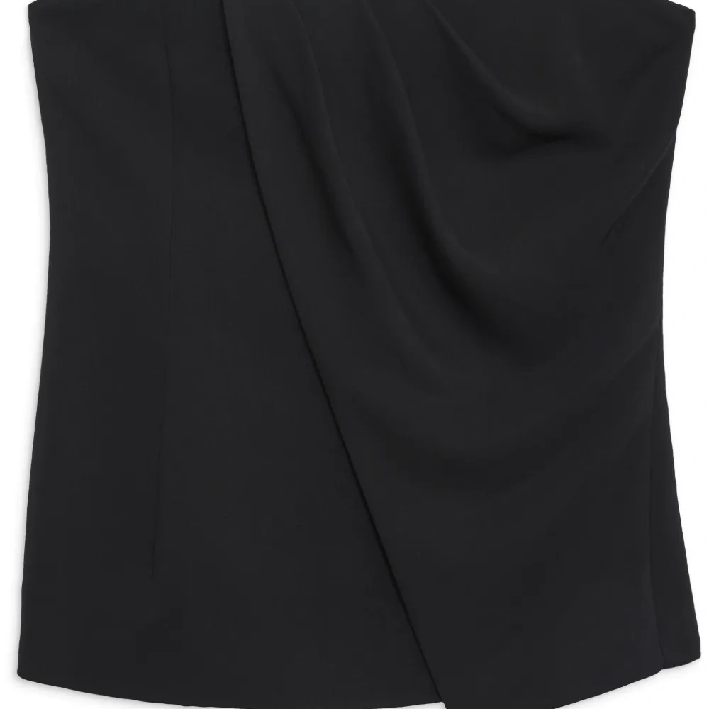 Топ Halle без бретелей с драпировкой