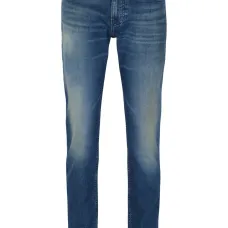 Прямые джинсы с нашивкой-логотипом