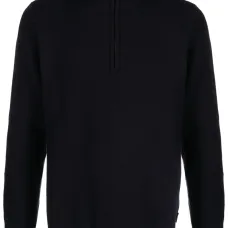 Funnel-neck zip-up wool jumper Funnel-neck zip-up wool jumper