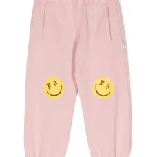 Спортивные брюки с кулиской и принтом Smiley