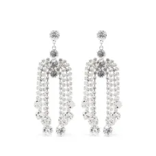 Серьги-подвески с кристаллами Серьги-подвески с кристаллами