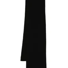 Logo-patch knitted scarf Logo-patch knitted scarf