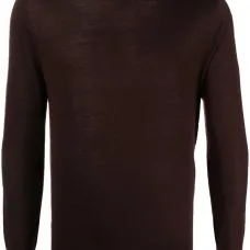 Шерстяной джемпер с круглым вырезом