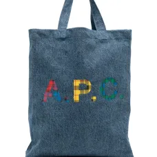 Джинсовая сумка-тоут с логотипом