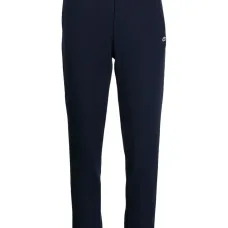 High-waist cotton track pant
