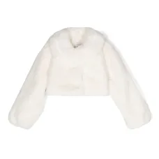 Укороченная шуба из искусственного меха