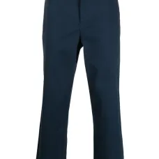 Slim-fit cotton-blend chinos
