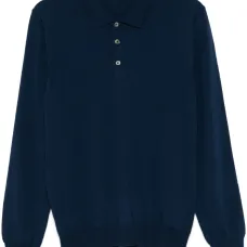 Свитер из вирджинской шерсти с воротником поло