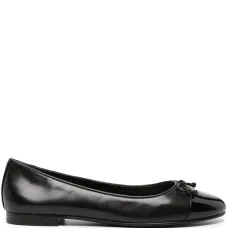 Балетки с контрастным носком