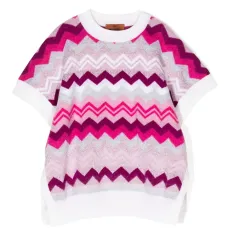 Трикотажный топ с узором зигзаг