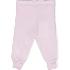 Logo-tag merino wool leggings