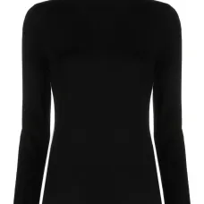 Джемпер тонкой вязки с высоким воротником