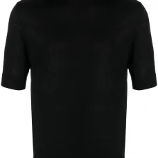 Шерстяная футболка тонкой вязки