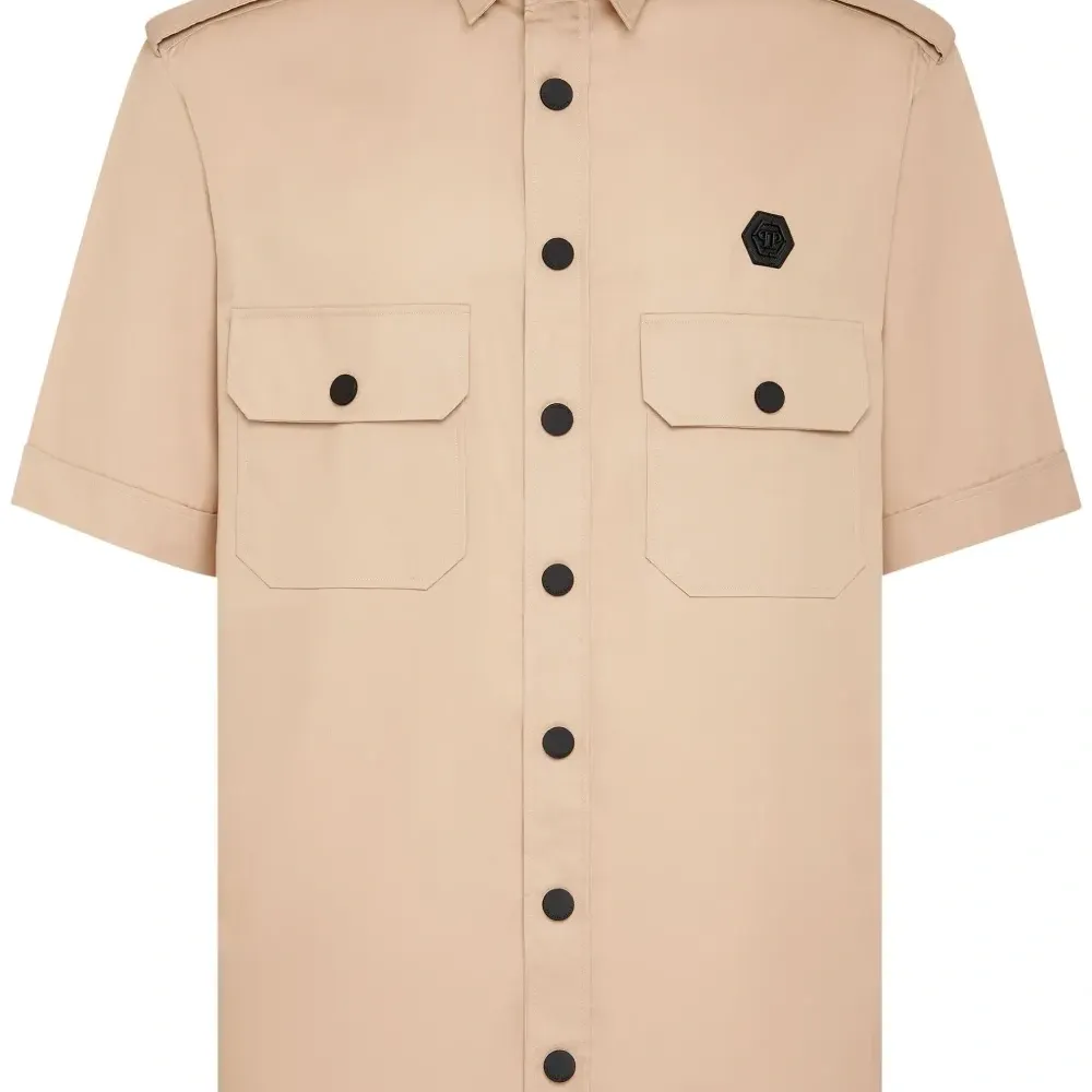 Рубашка Plein Gothic в стиле милитари