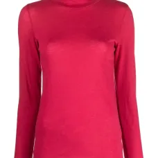 Топ с высоким воротником и длинными рукавами