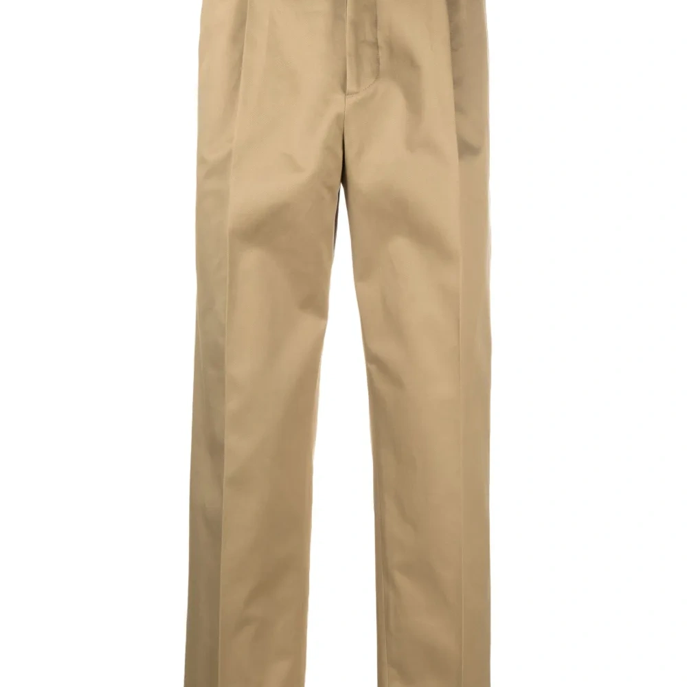 Straight-leg tailored trousers