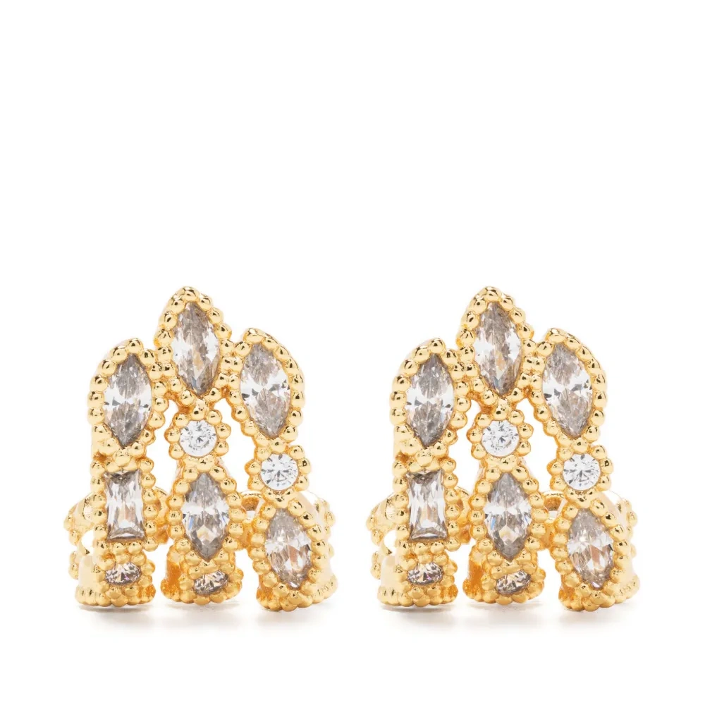 Серьги со стразами