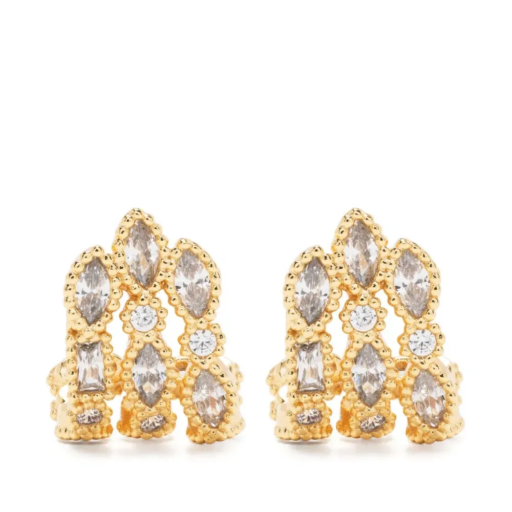 Серьги со стразами