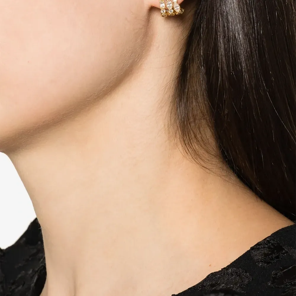 Серьги со стразами